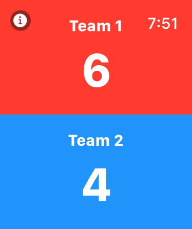MyReferee Watch Interface